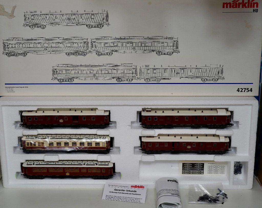 Marklin 42754 "Balkan- / Oriënt-Express"(ofwel de Internati, Wisselstroom, Gebruikt, Verzenden, Wagon
