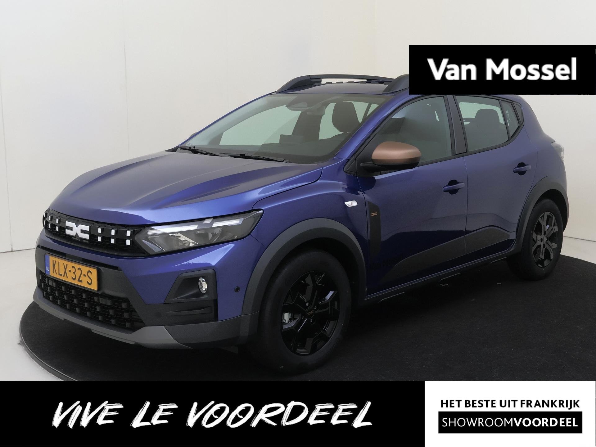 Dacia Sandero Stepway Stepway Eco-G 120 EDC extreme | Schuif, Auto's, Stof, Euro 6, 1199 cc, Blauw