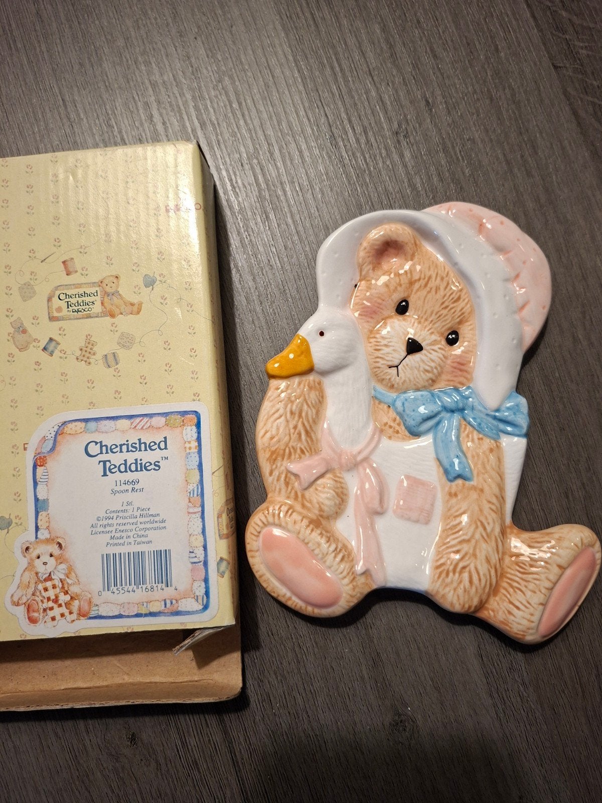 Cherished Teddies Lepelrekje - Beer met Gans, Ophalen of Verzenden