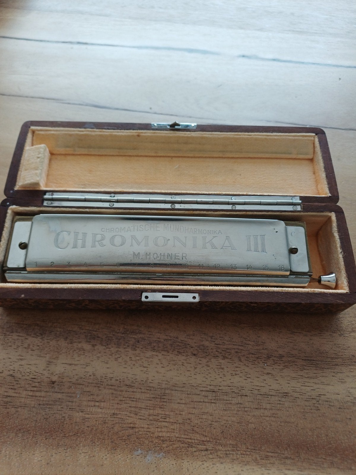 M. Hohner Chromonika III Chromatische Mondharmonica, Gebruikt, Overige typen, Chromatisch, Ophalen of Verzenden