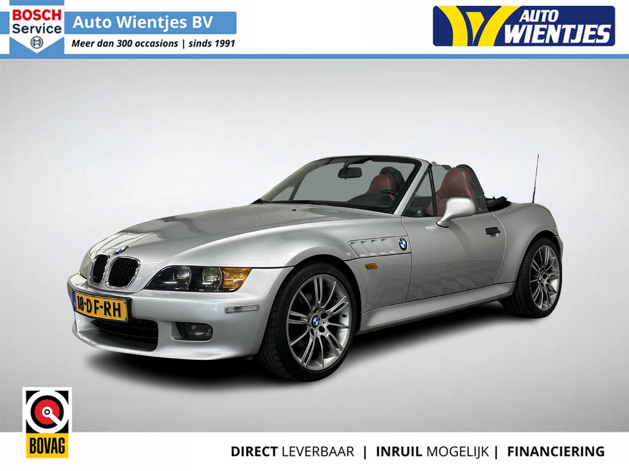 BMW Z3 2.0 S | Leer | M sport | 19 inch | 6 cilinder, Cabriolet, Mistlampen, Leder, Bedrijf