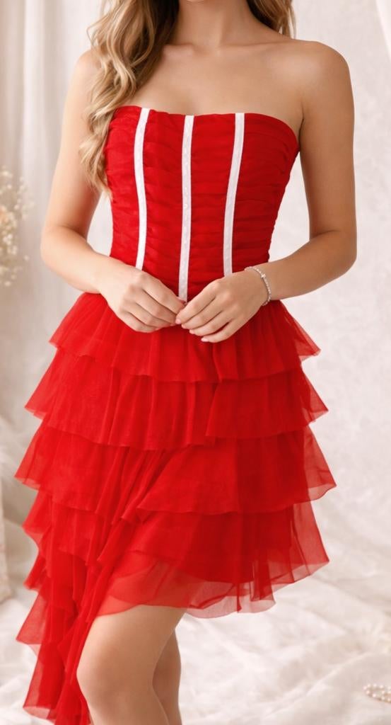 Mooi strapless jurkje maat 36 - Salsa danseres, Kleding | Dames, Jurken, Nieuw, Ophalen of Verzenden, Maat 36 (S), Boven de knie