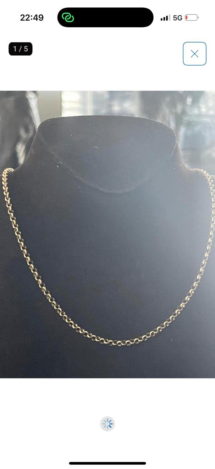 Een gloednieuwe, ongebruikte 18 kgouden ketting, Ophalen, Nieuw, Goud, Goud