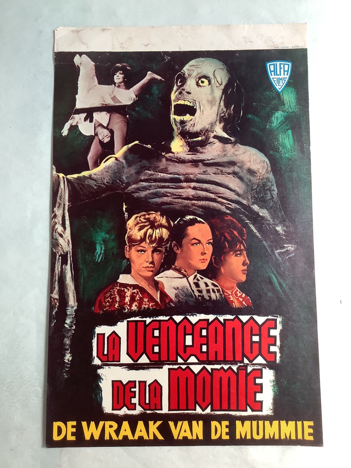 THE MUMMY VS AZTEK WOMEN   Filmposter   33-52 cm, Ophalen of Verzenden, Zo goed als nieuw, A1 t/m A3, Film en Tv
