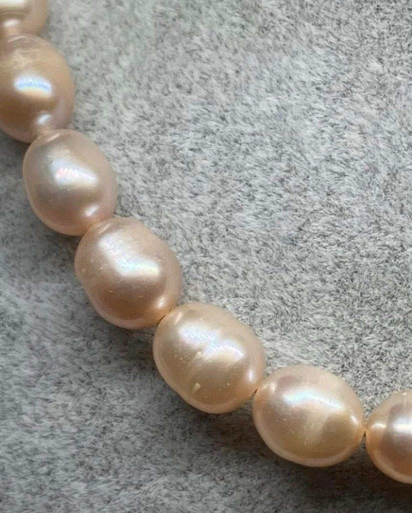 Pure Zoetwater Parel Ketting met Zilveren Slotje, Zilver en edelstenen, Vagif.hamidov@hotmail.com, Nieuw, Ophalen of Verzenden