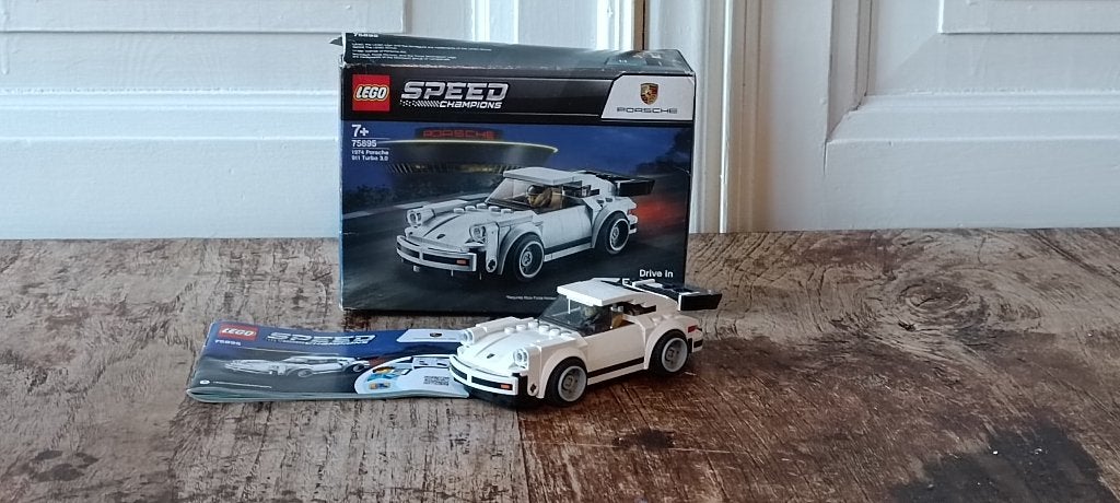 75895	LEGO Speed Champions 1974 Porsche 911 Turbo 3.0, Compleet, Gebruikt, Lego, Complete set