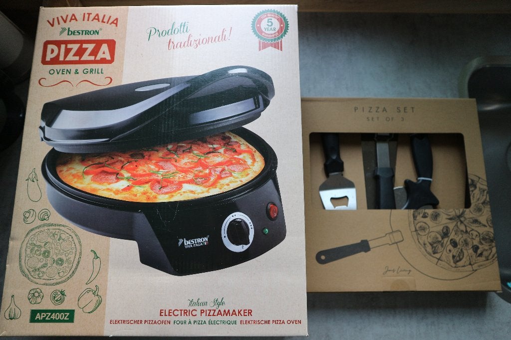 Bestron pizza oven + gereedschap, Ophalen of Verzenden, Nieuw