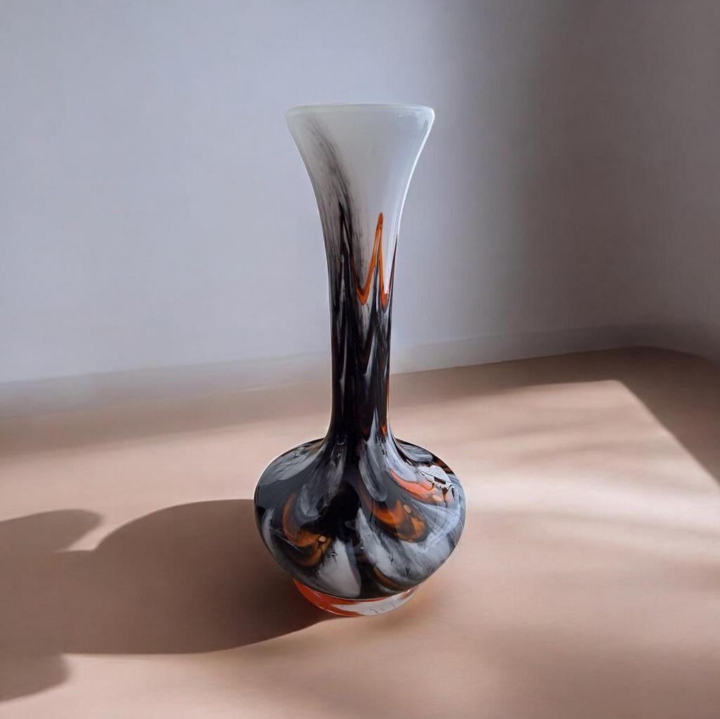 Pop Art - Carlo Moretti ontwerp Vaas - Murano Glas, Overige kleuren, Ophalen of Verzenden, Minder dan 50 cm, Glas
