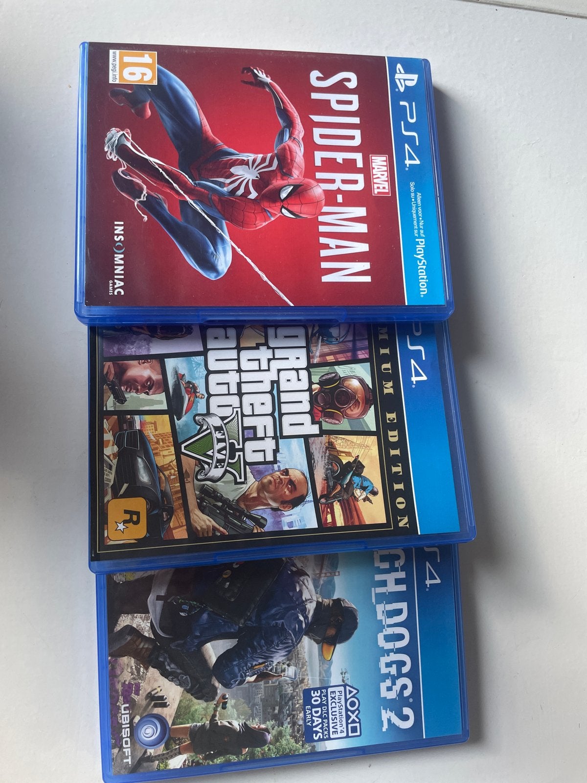 PS4 Games: Spider-Man, GTA V, Watch Dogs 2 - Actie & Avontuu, Online, Gebruikt, Vanaf 18 jaar, 1 speler
