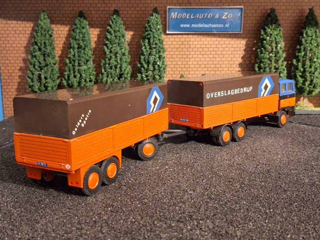 DAF 2800 combi Gelders Spetra, code 3, Lion Toys 1/50, Ophalen of Verzenden, Gebruikt, Bus of Vrachtwagen, Lion Toys