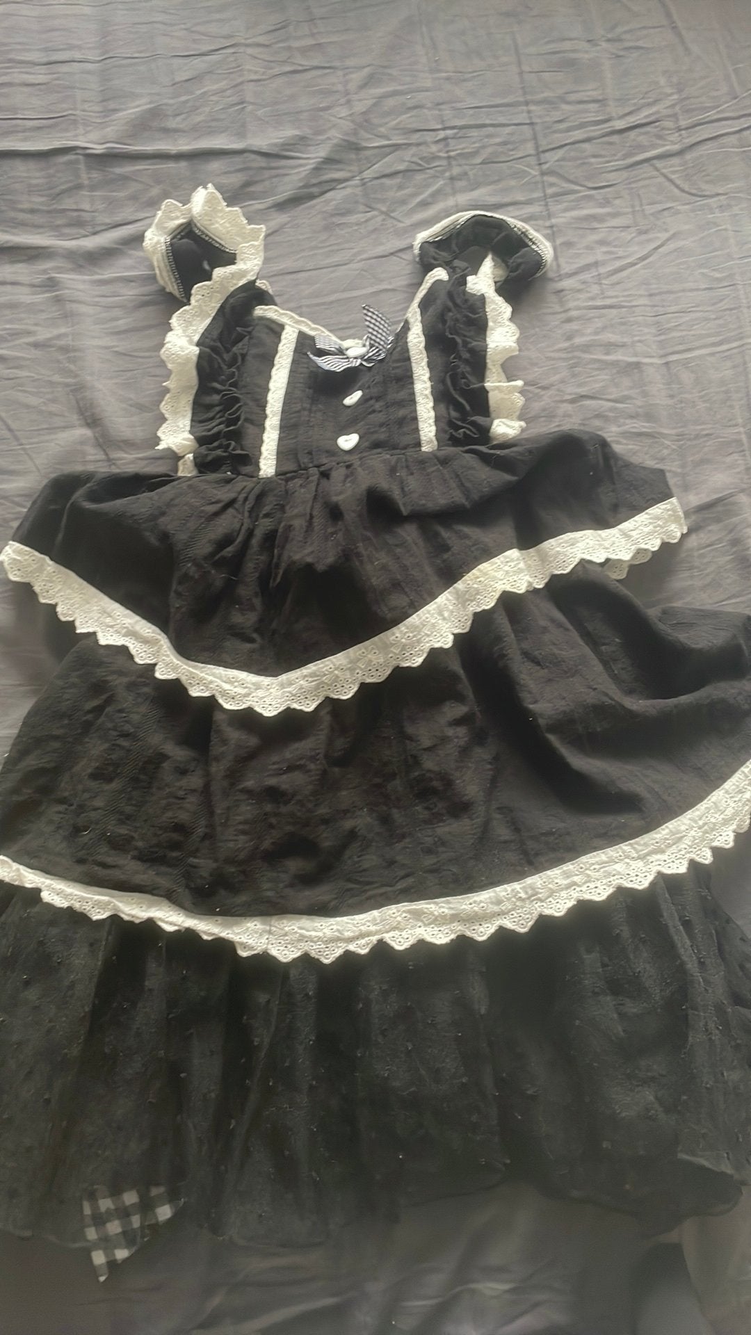 Handmade lolita jurk, Kleding | Dames, Ophalen, Overige typen, Zwart, Zo goed als nieuw