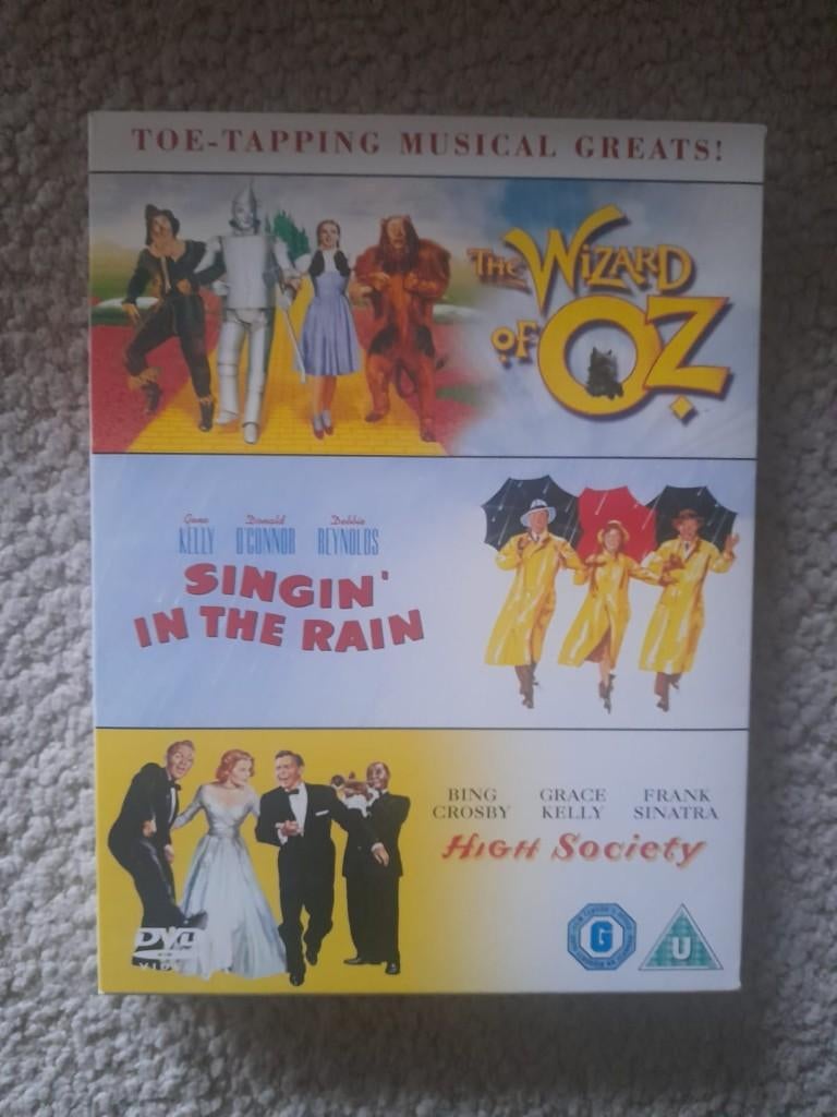 3-dvdbox The wizzard of Oz-Singin' in the rain -High society, Cd's en Dvd's, Dvd's | Klassiekers, Alle leeftijden, Drama, Ophalen of Verzenden