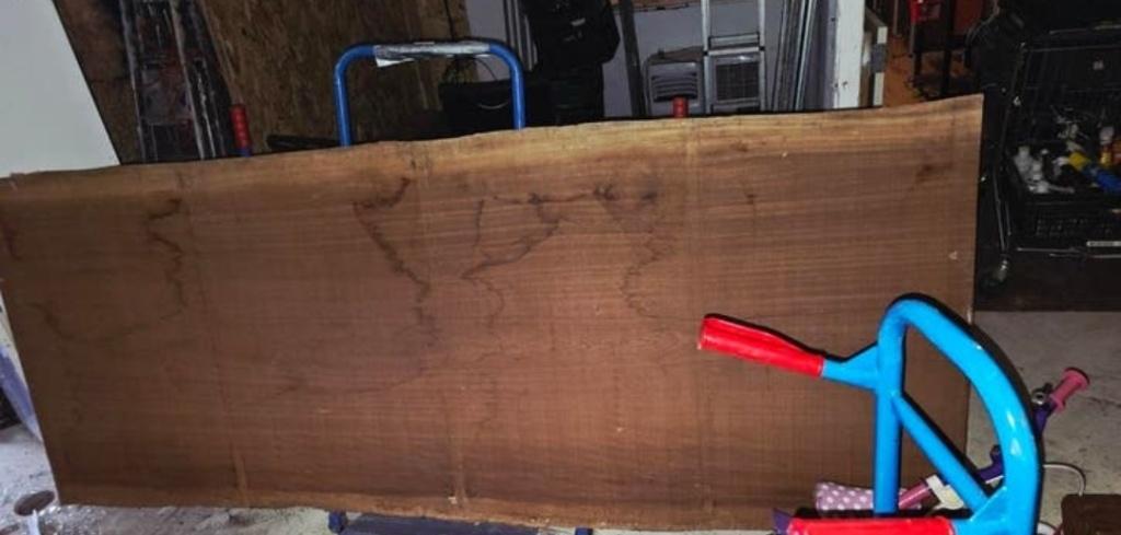 Massieve mahonie plank / tafelblad, Ophalen, Zo goed als nieuw, 250 tot 300 cm, Plank