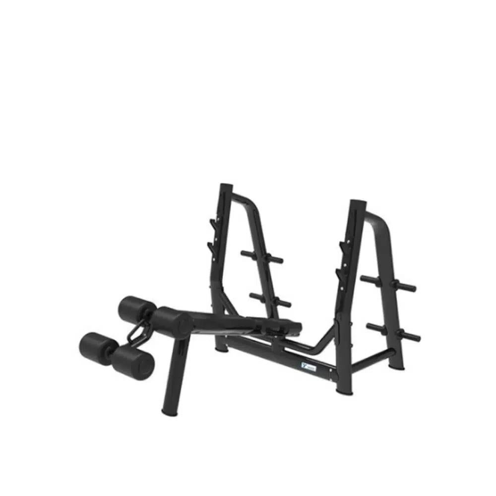 Gymfit – Luxury Line Plus – Olympic Decline Bench PEB103, Sport en Fitness, Fitnessmaterialen, Ophalen of Verzenden, Zo goed als nieuw