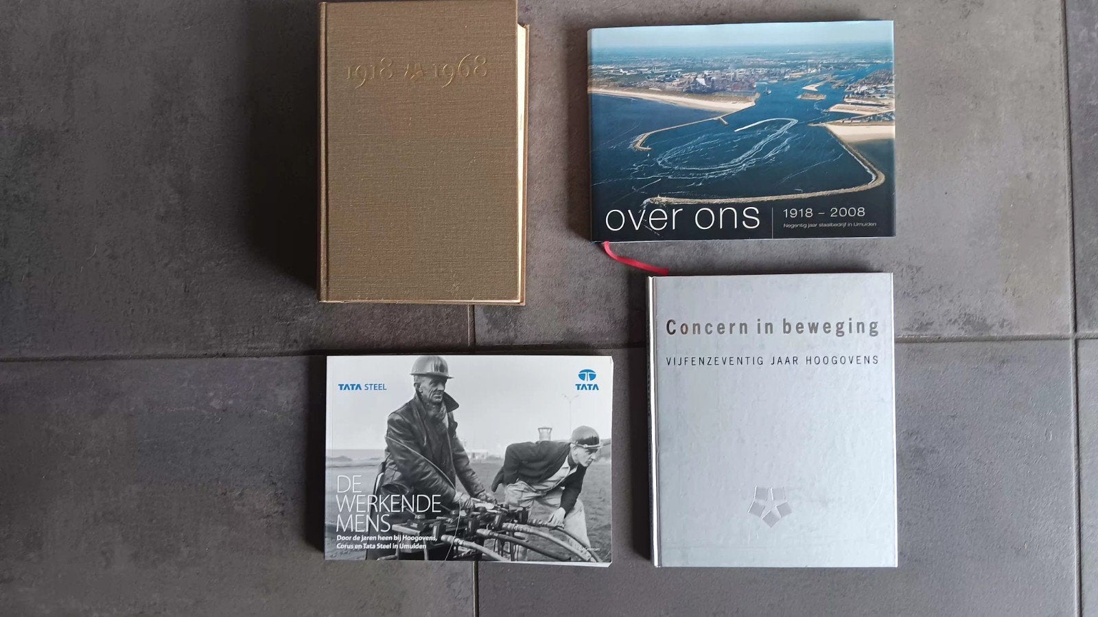 4 boeken over de Hoogovens, 20e eeuw of later, Diverse auteurs, Ophalen of Verzenden, Zo goed als nieuw