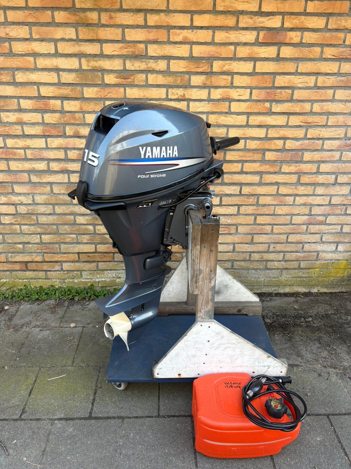 Yamaha 15 pk 4 takt korstaart buitenboordmotor boot motor., Watersport en Boten, Ophalen, 10 tot 30 pk, Gebruikt, Viertaktmotor