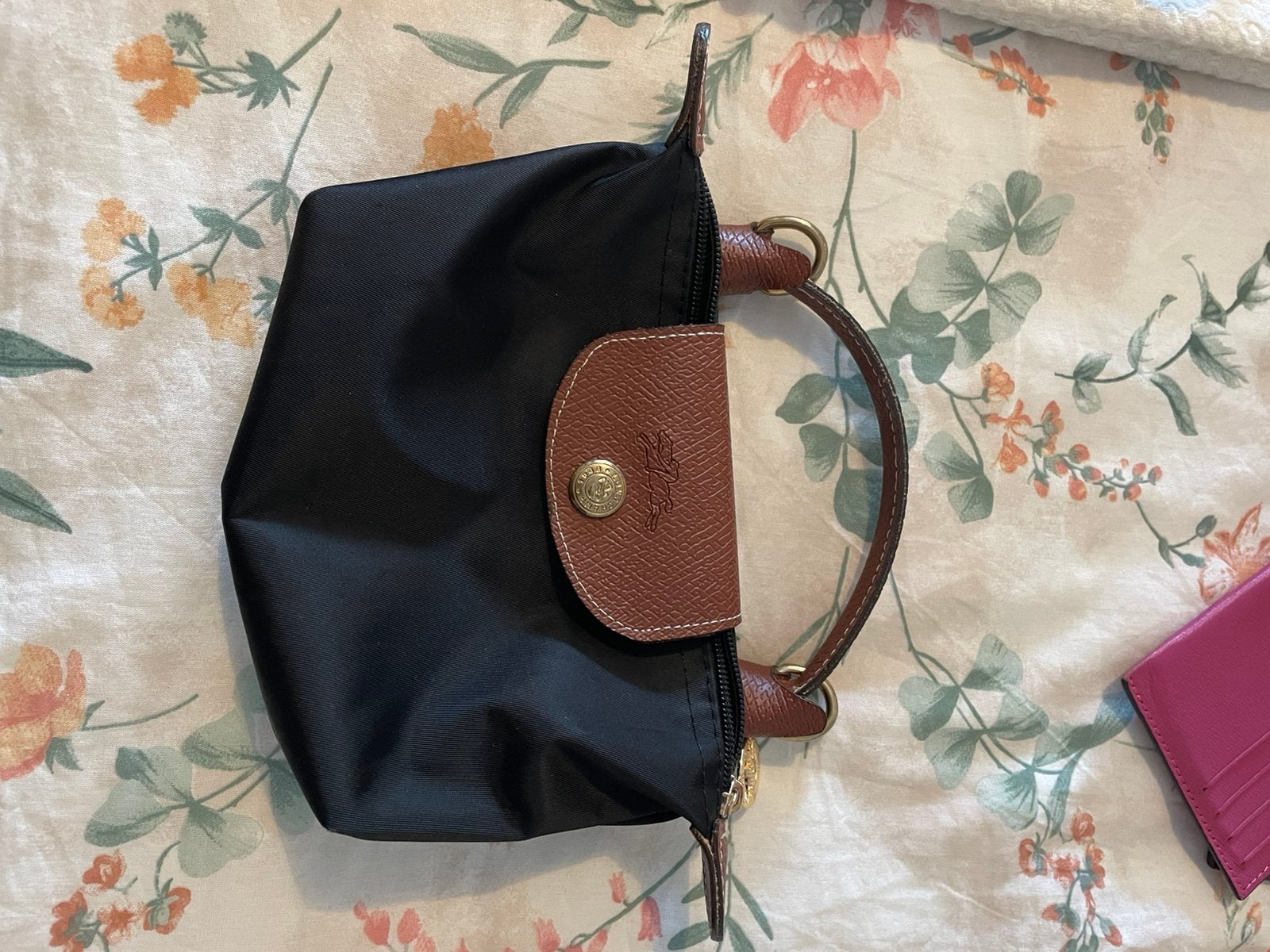 Longchamp mini met strap Schoon en netjes, Ophalen of Verzenden, Zo goed als nieuw, Handtas