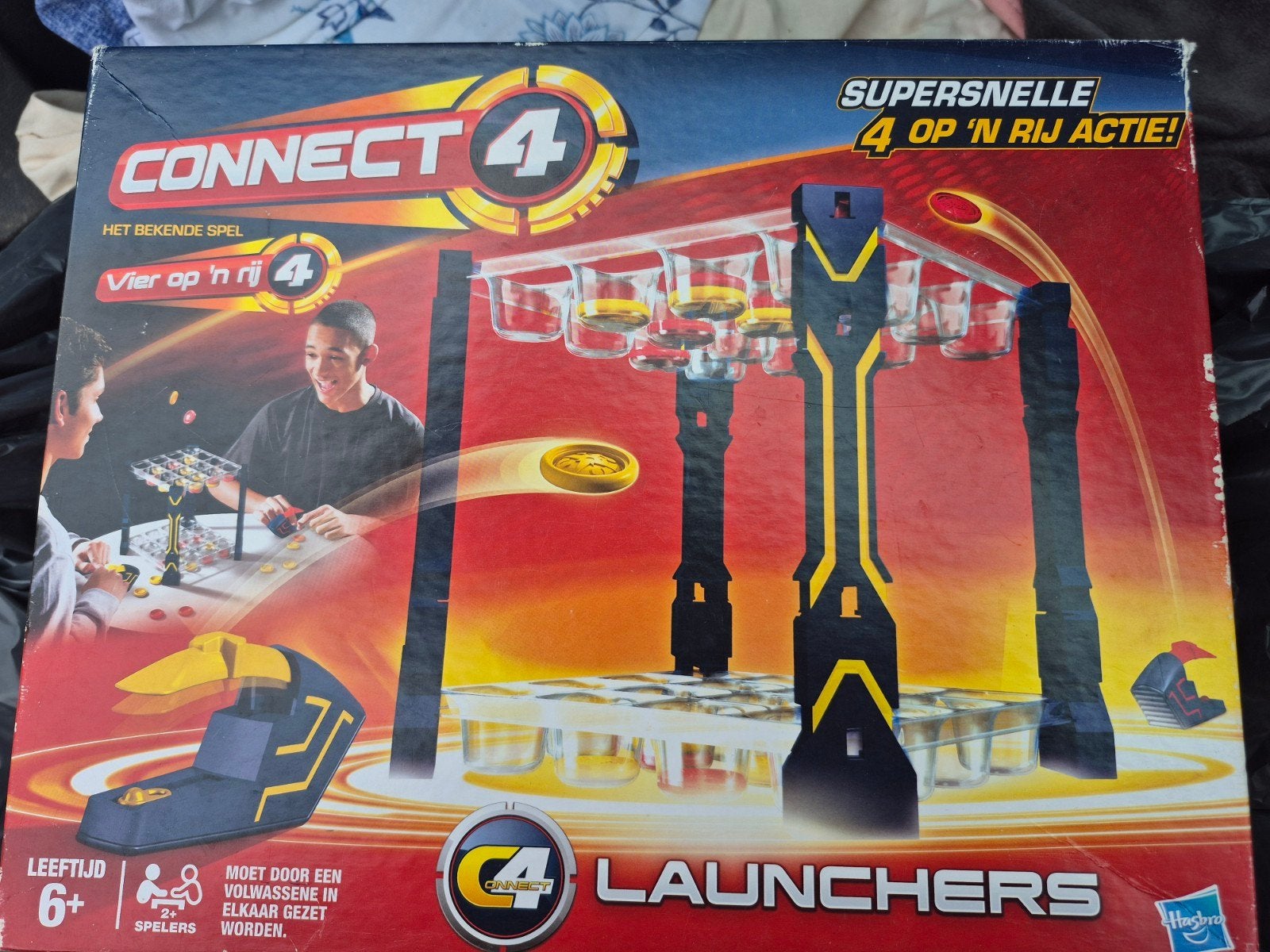 Connect 4 Launchers - Vier op 'n rij actie!, Een of twee spelers, Ophalen, Zo goed als nieuw