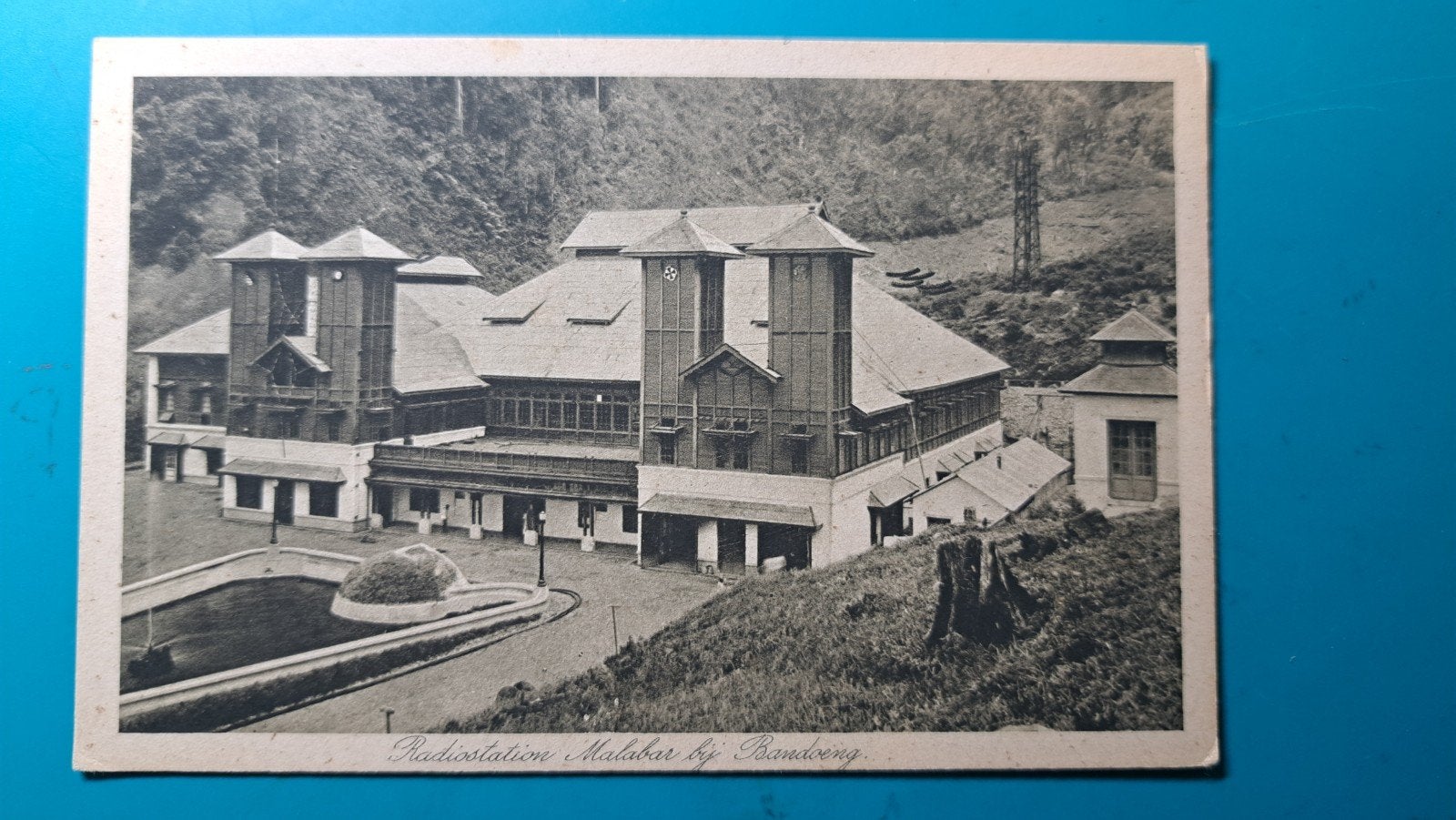 Indonesië Java Malabar bij Bandoeng, radiostation, Ophalen of Verzenden, 1920 tot 1940, Ongelopen, Buiten Europa