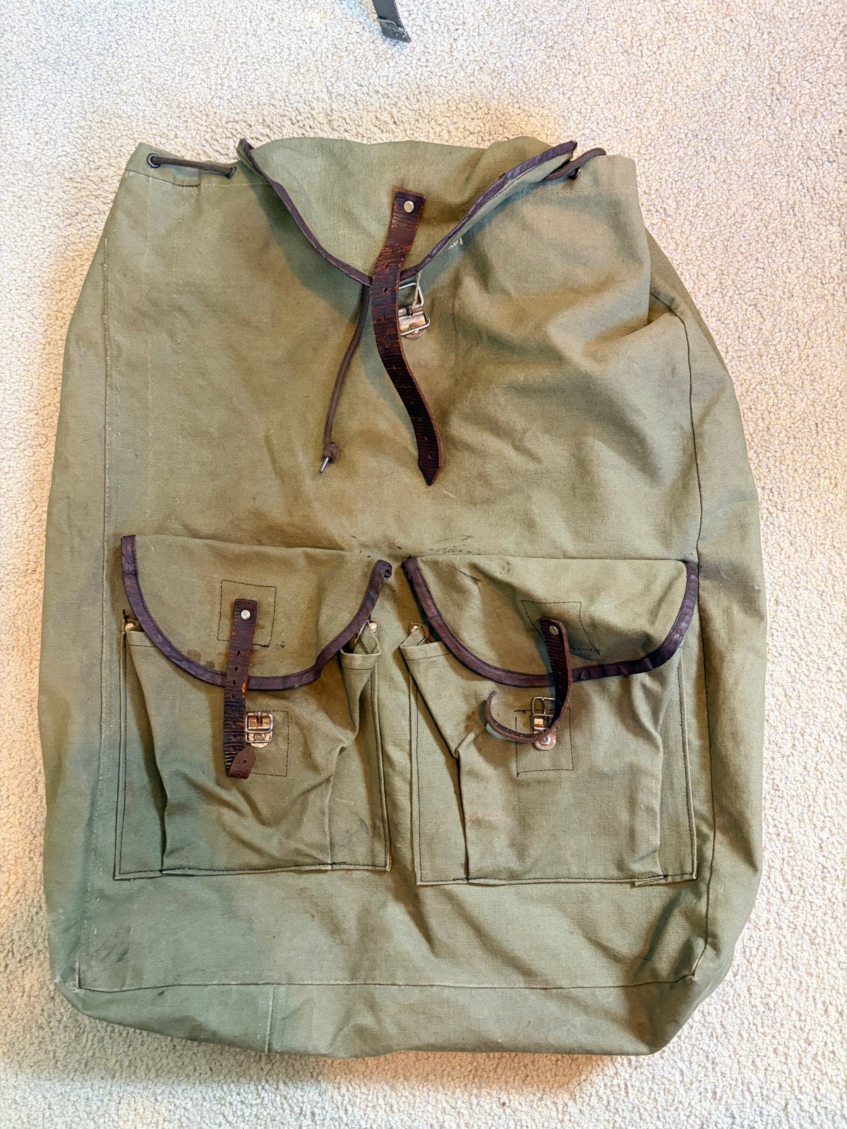 WWII (?) Rugzak - Amerikaanse/Britse onderdelen, Ophalen of Verzenden, Overige soorten, Amerika, Kleding of Schoenen
