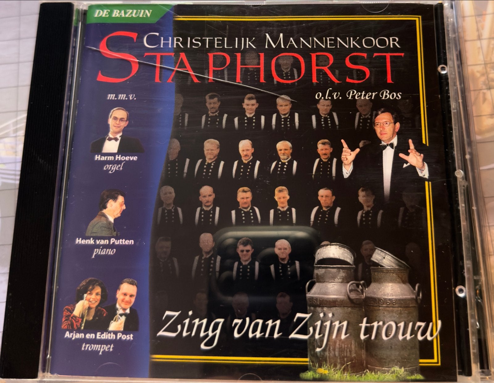 Christelijk Mannenkoor Staphorst - Zing van Zijn trouw CD, Ophalen of Verzenden, Gebruikt, Overige genres, Album