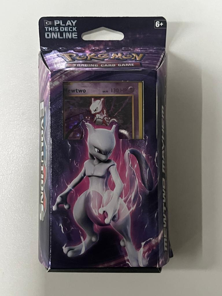 Pokémon TCG: XY Evolutions Mewtwo Mayhem Theme Deck, Ophalen of Verzenden, Zo goed als nieuw, Speeldeck