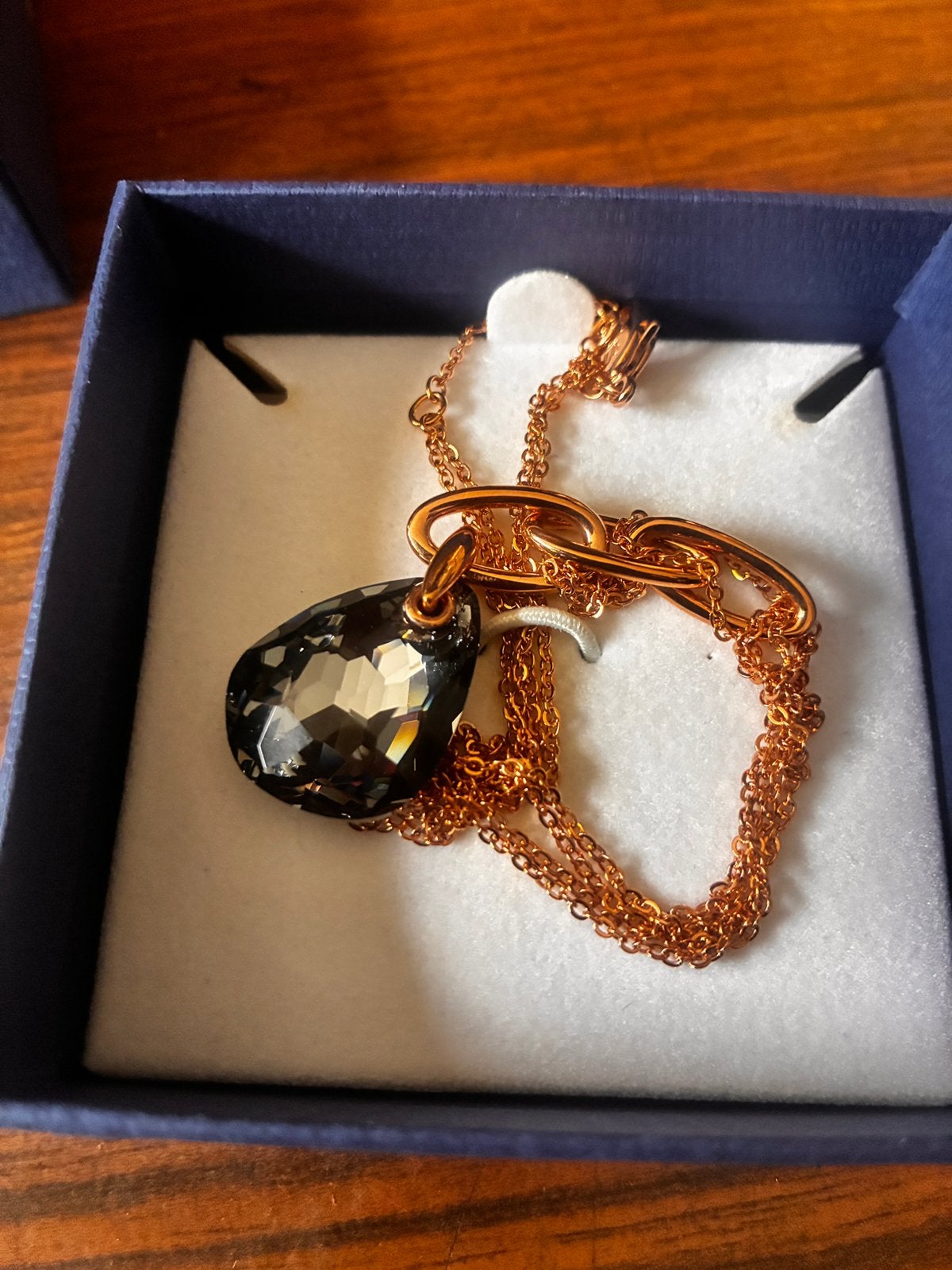 Swarovski hanger, Ophalen of Verzenden, Zo goed als nieuw, Zilver, Overige materialen