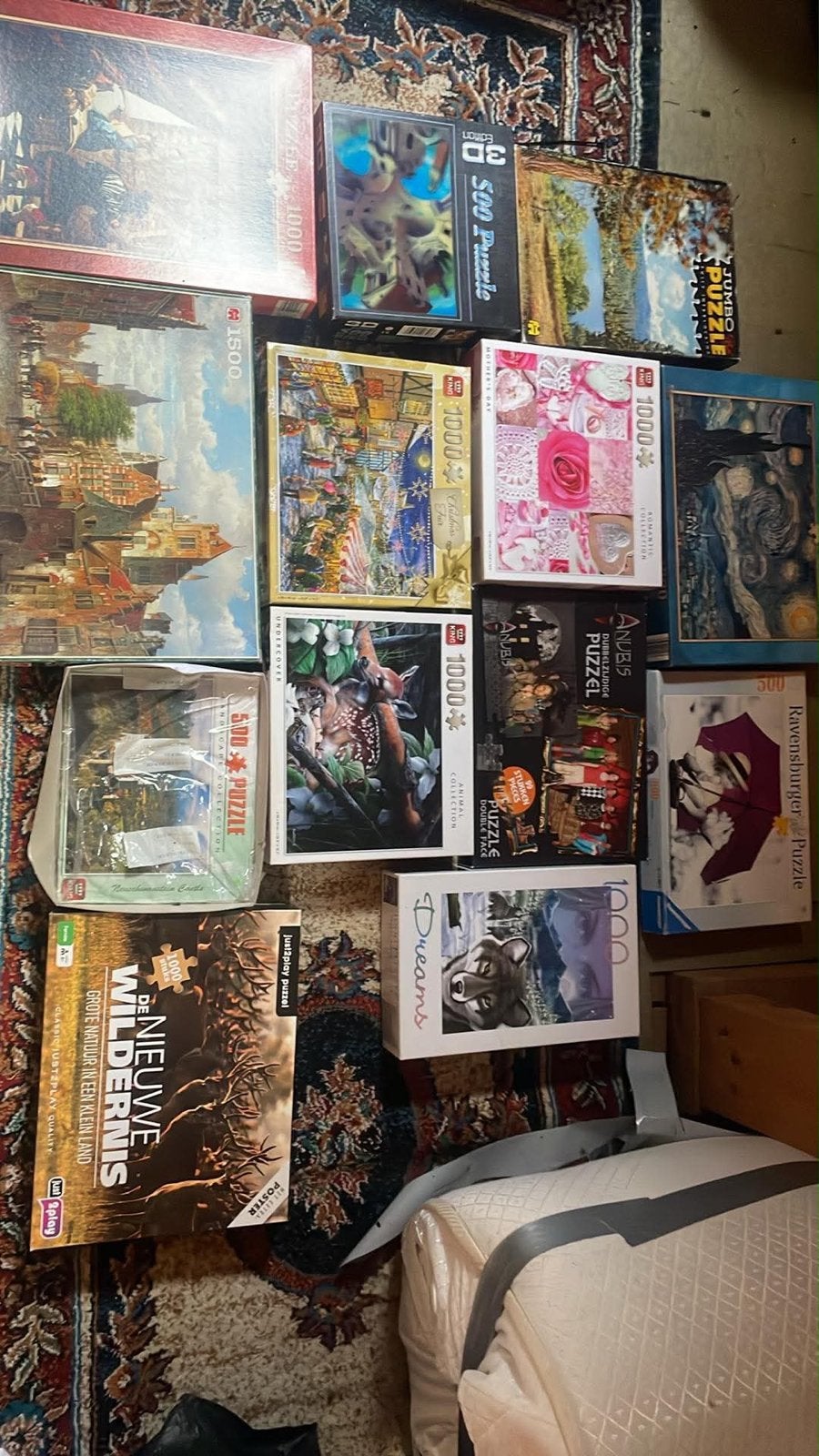 Diverse puzzels: legpuzzels, 3D en meer!, Ophalen of Verzenden, 500 t/m 1500 stukjes, Gebruikt, Legpuzzel