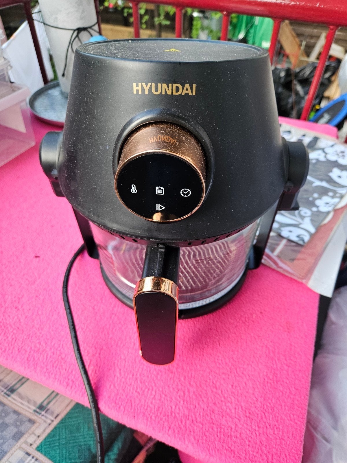 Hyundai 3-in-1 Airfryer Grill & Hotpot HHA1082401, Witgoed en Apparatuur, Airfryers, Ophalen of Verzenden