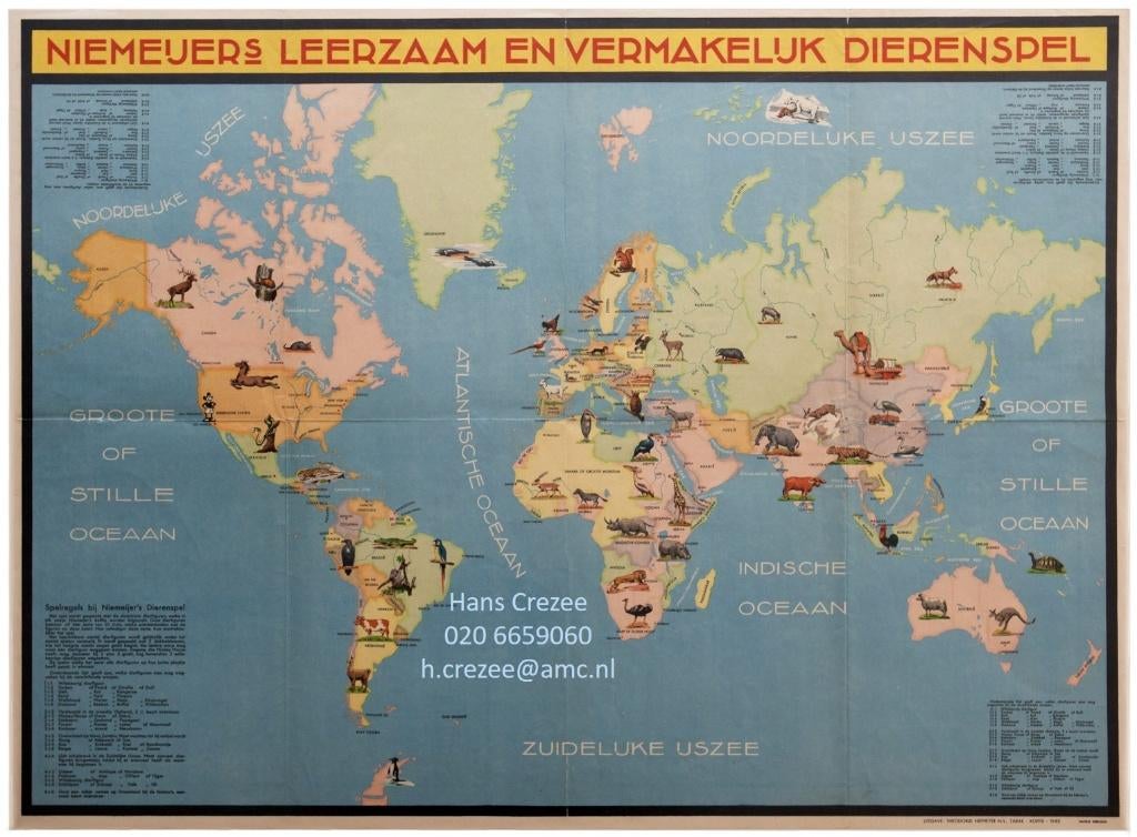 zoek oud Niemeijers leerzaam en vermakelijk dierenspel spel, Ophalen of Verzenden