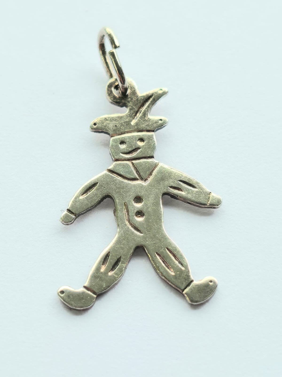 Zilveren Bedel Harlekijn, Sieraden, Tassen en Uiterlijk, Overige merken, Verzenden, ., Zo goed als nieuw