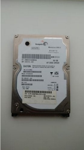 Seagate 60GB IDE 5400rpm laptop harddisk, Intern, Gebruikt, HDD, Ophalen of Verzenden