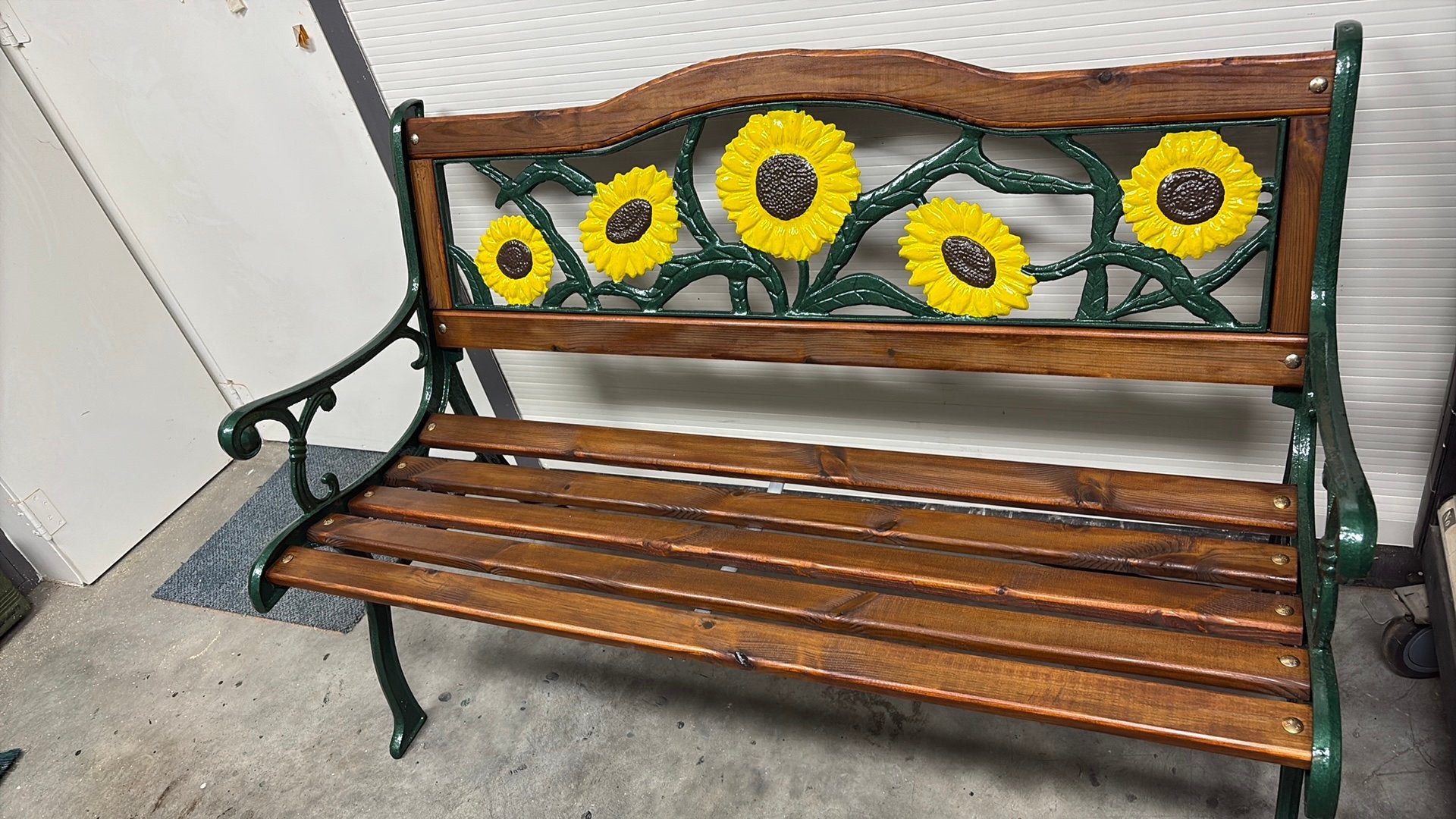 Gietijzeren tuinbank, Tuin en Terras, Tuinbanken, Ophalen, Zo goed als nieuw, Metaal