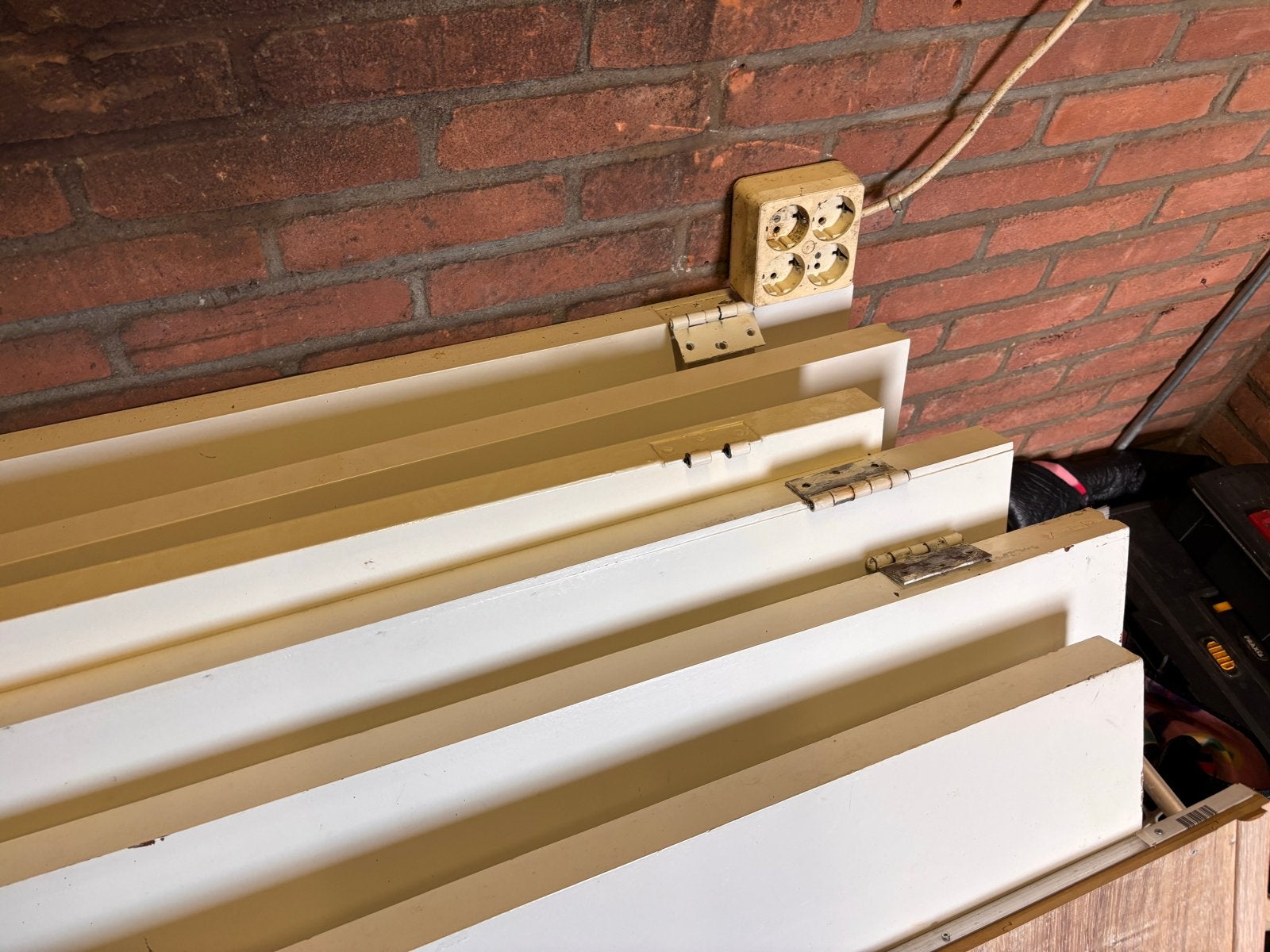 Set van 6 gebruikte binnendeuren met scharnieren, Doe-het-zelf en Verbouw, Deuren en Horren, Ophalen, Gebruikt, 80 tot 100 cm