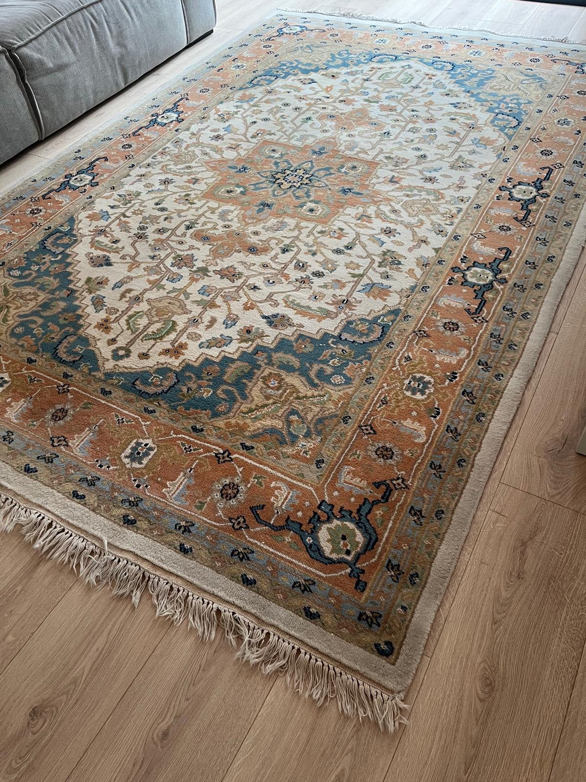 tapijt uit tebriz india met echtheidscertificaat, Huis en Inrichting, Ophalen, Gebruikt, Perzisch, 150 tot 200 cm