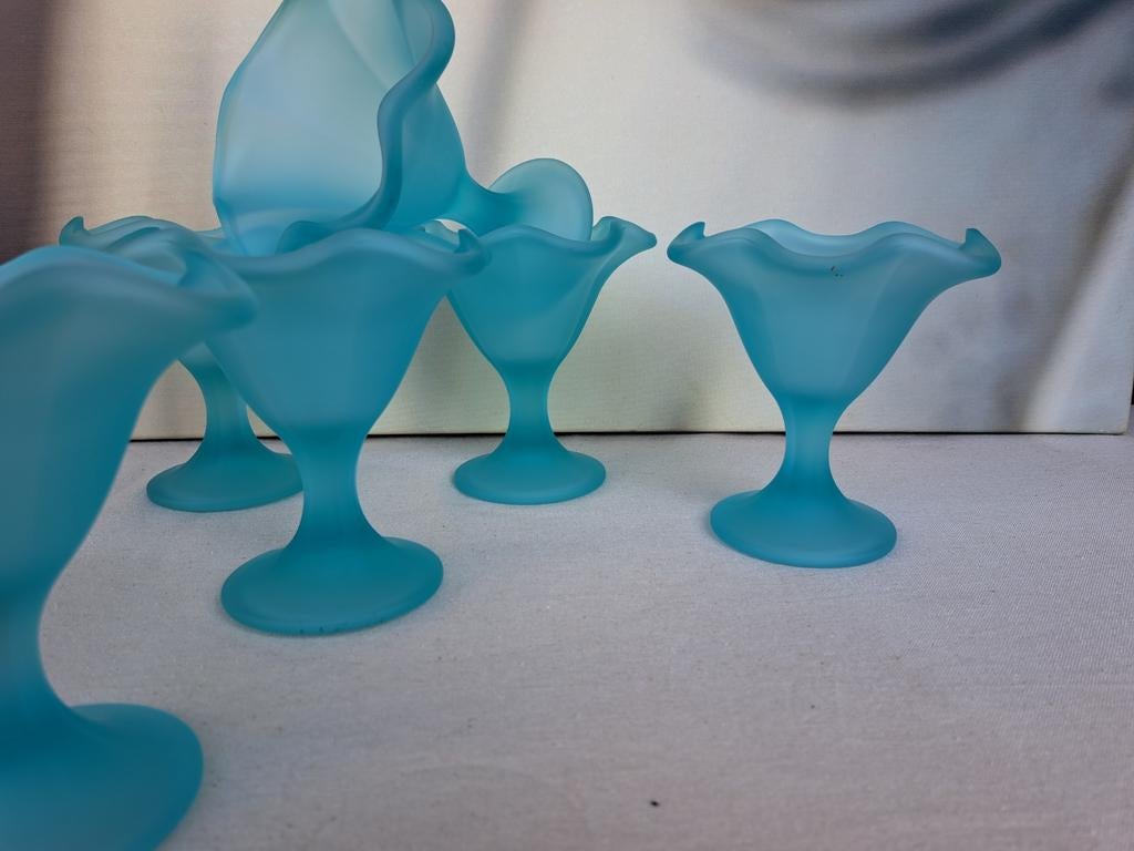 Vintage Westmoreland Satijnglazen ijsbeker Compote Snoepkom, Ophalen of Verzenden