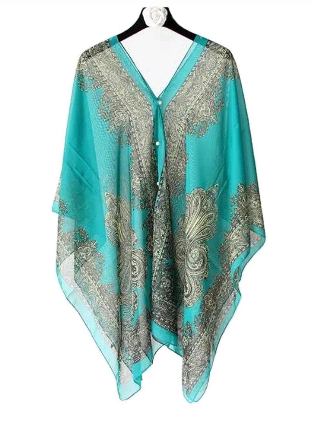 Nieuwe zomer poncho, op 2 manieren te dragen, 4 kleuren., Ophalen of Verzenden, Nieuw, Meerkleurig, Zonder mouw