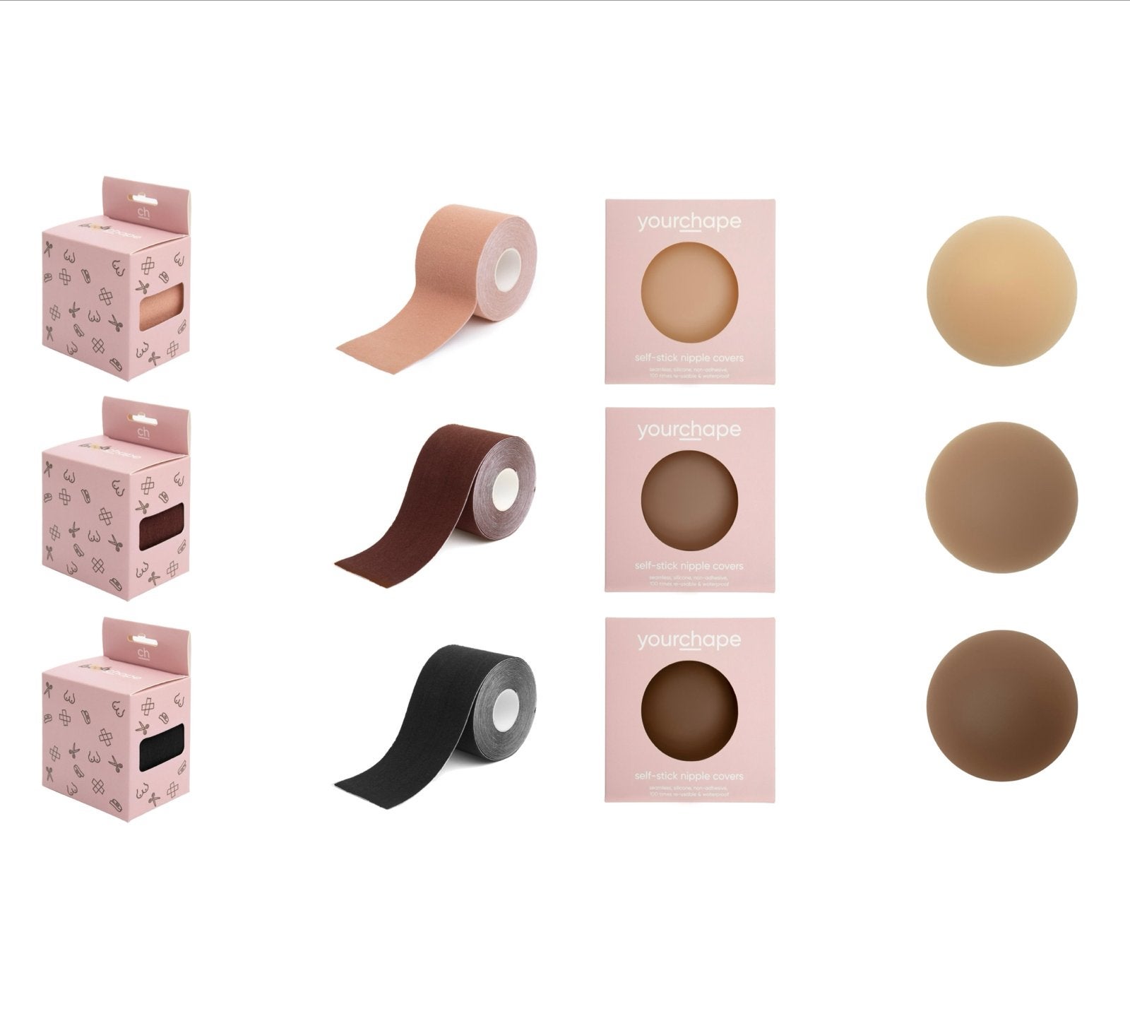 Partij Boob tape en Nipple covers - ca. 600 stuks, Ophalen of Verzenden, Meerkleurig, Overige typen