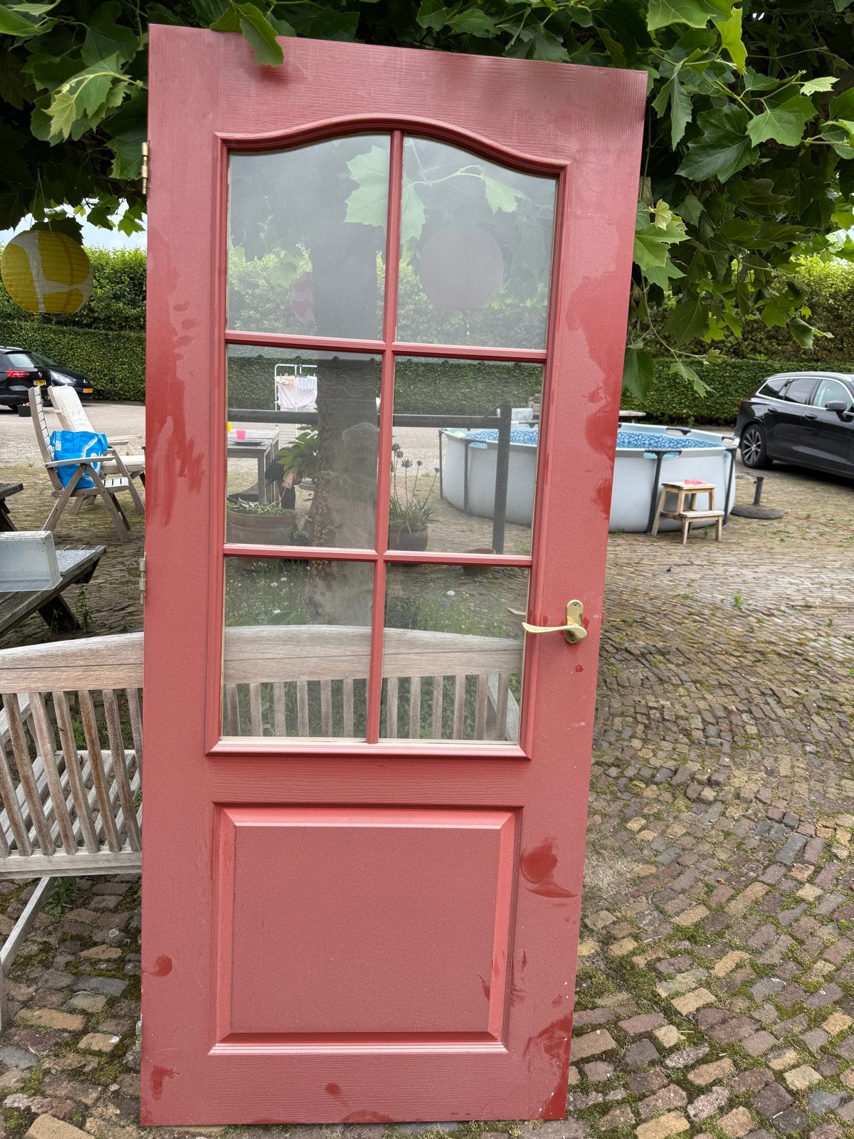 Diverse deuren: Binnen- en buitendeuren, diverse kleuren, Doe-het-zelf en Verbouw, Ophalen, Gebruikt, 80 tot 100 cm, Buitendeur