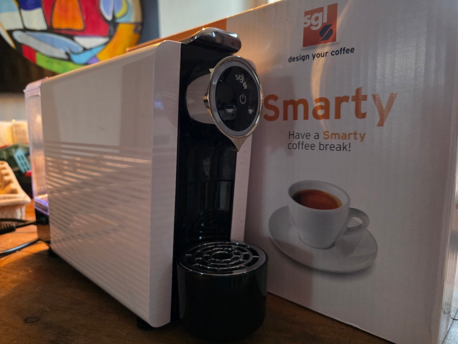 Partij van 120 SGL Smarty Espresso koffiemachines - Gebruikt, Witgoed en Apparatuur, Ophalen, Gebruikt, Espresso apparaat, Koffiepads en cups