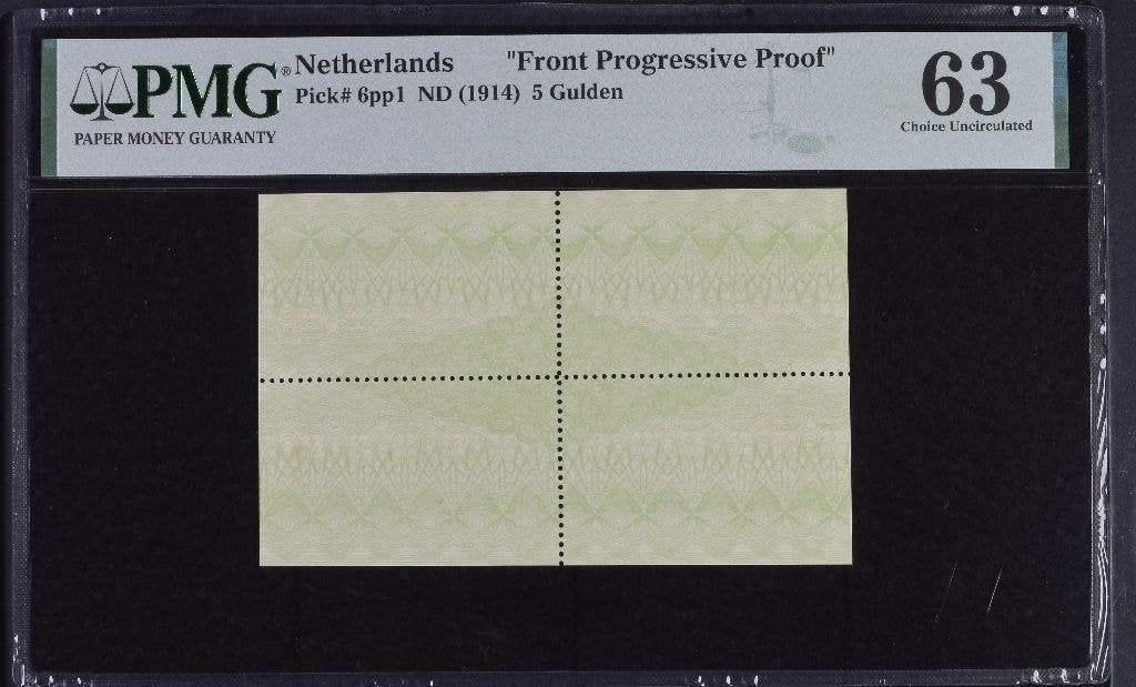 Zeldzame proefdruk biljet 5 gulden zilverbon, 1914 | PMG, Postzegels en Munten, Bankbiljetten | Nederland, Ophalen of Verzenden