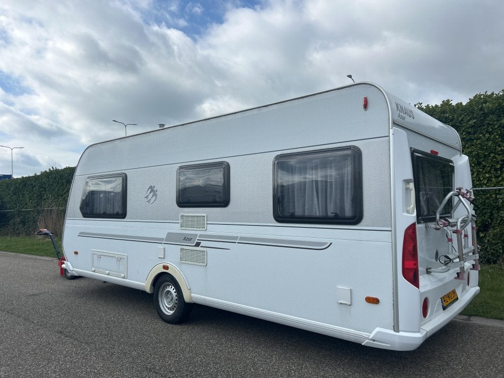 KNAUS 530 TL AZUR 2011 VOORTENT, ENKELE BEDDEN, Caravans en Kamperen, Rondzit, Bedrijf, Schokbreker, Knaus