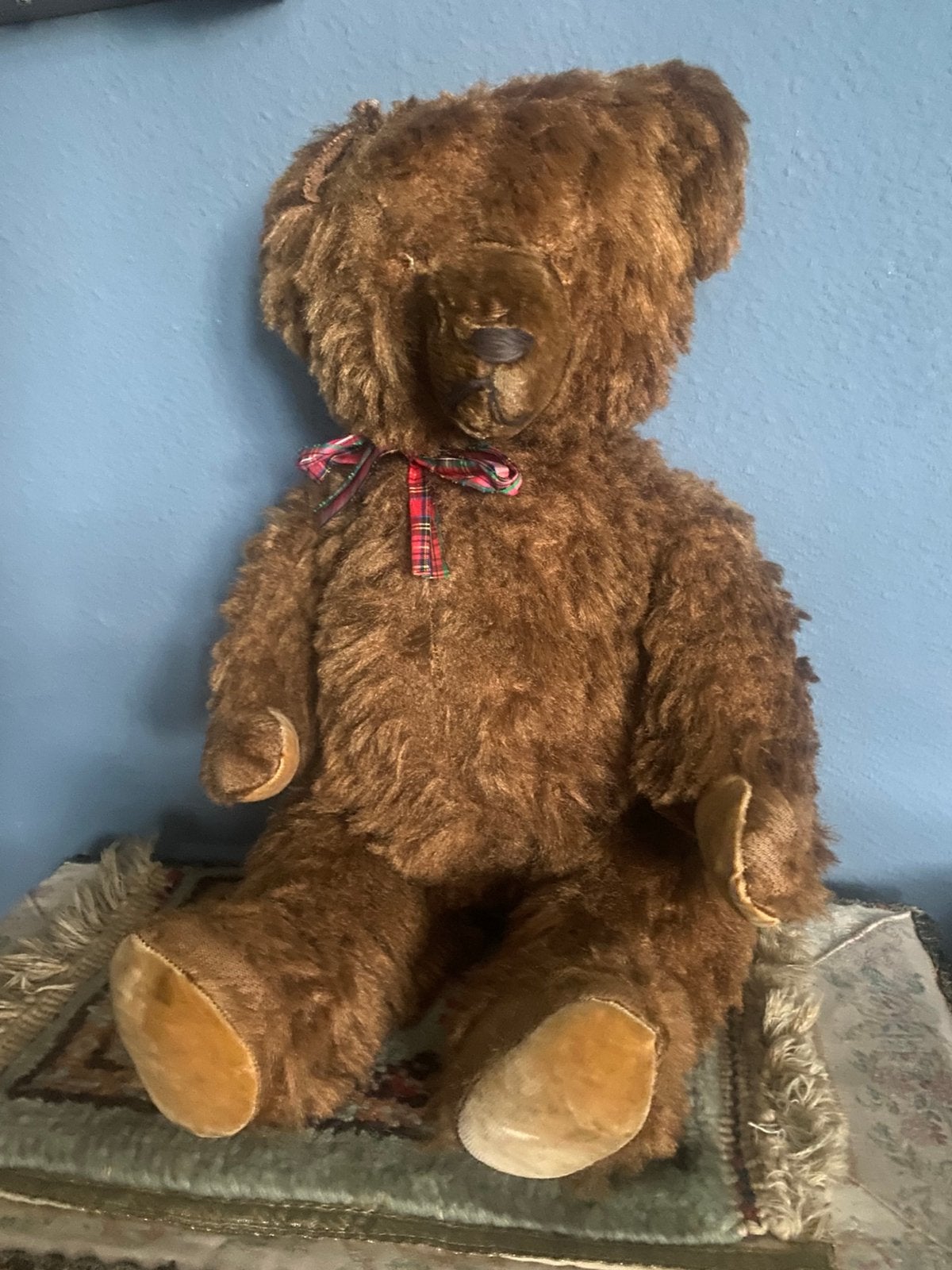 Oude Teddybeer, beer, Ophalen of Verzenden, Zo goed als nieuw, Stoffen beer, Overige merken