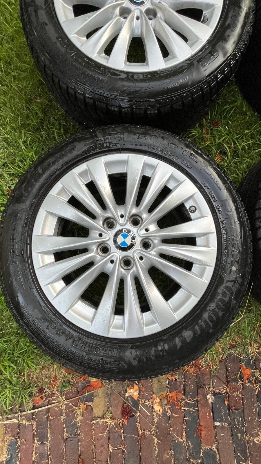 BMW F45 lichtmetalen velgen met Runflat winterbanden, Ophalen, Gebruikt, 16 inch, Banden en Velgen