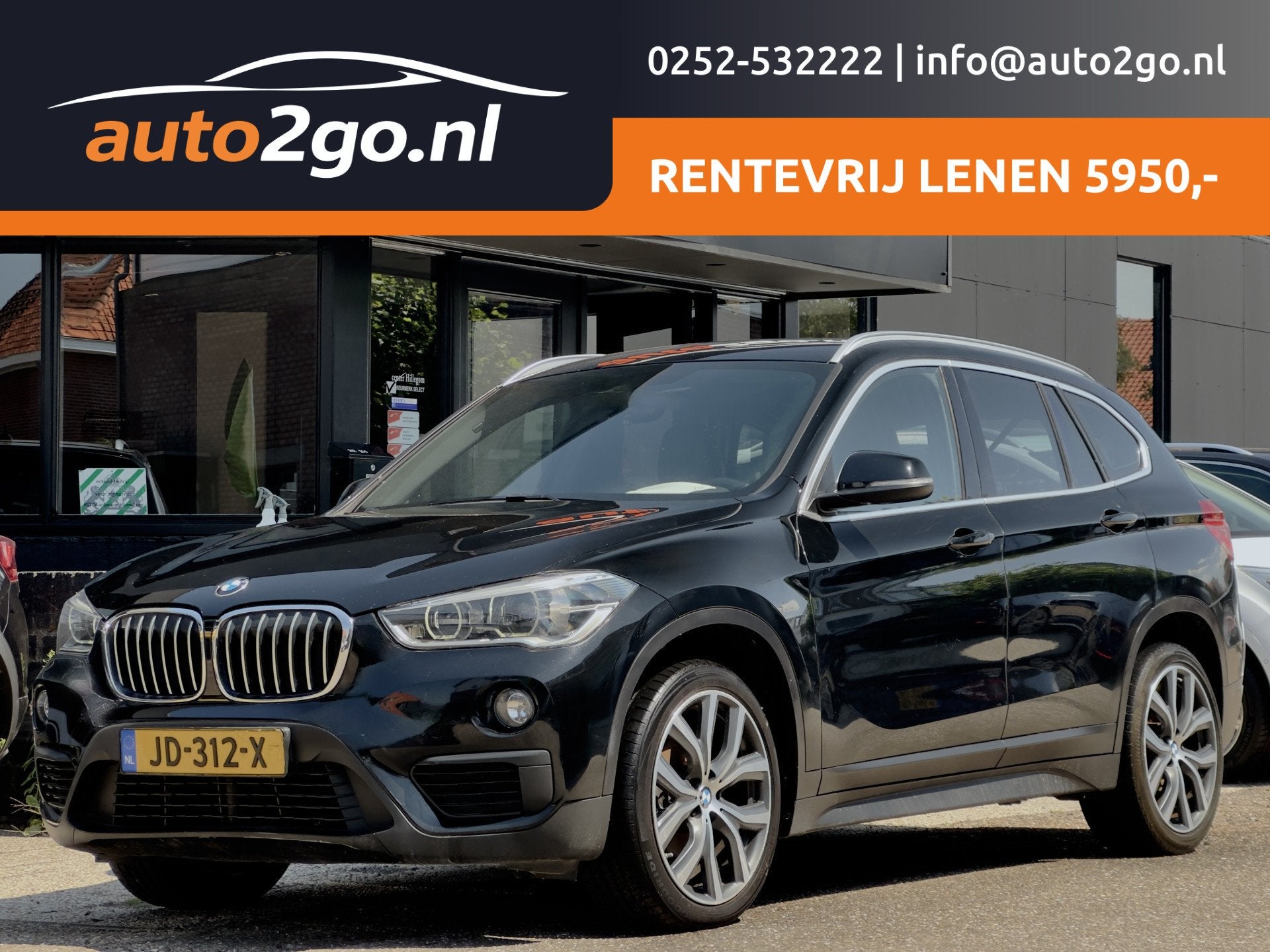 BMW X1 sDrive16d M-SPORT LEDER NAVI AIRCO PARK-ASSIST 18 INC, Auto's, Gebruikt, 116 pk, Zwart, 26 km/l