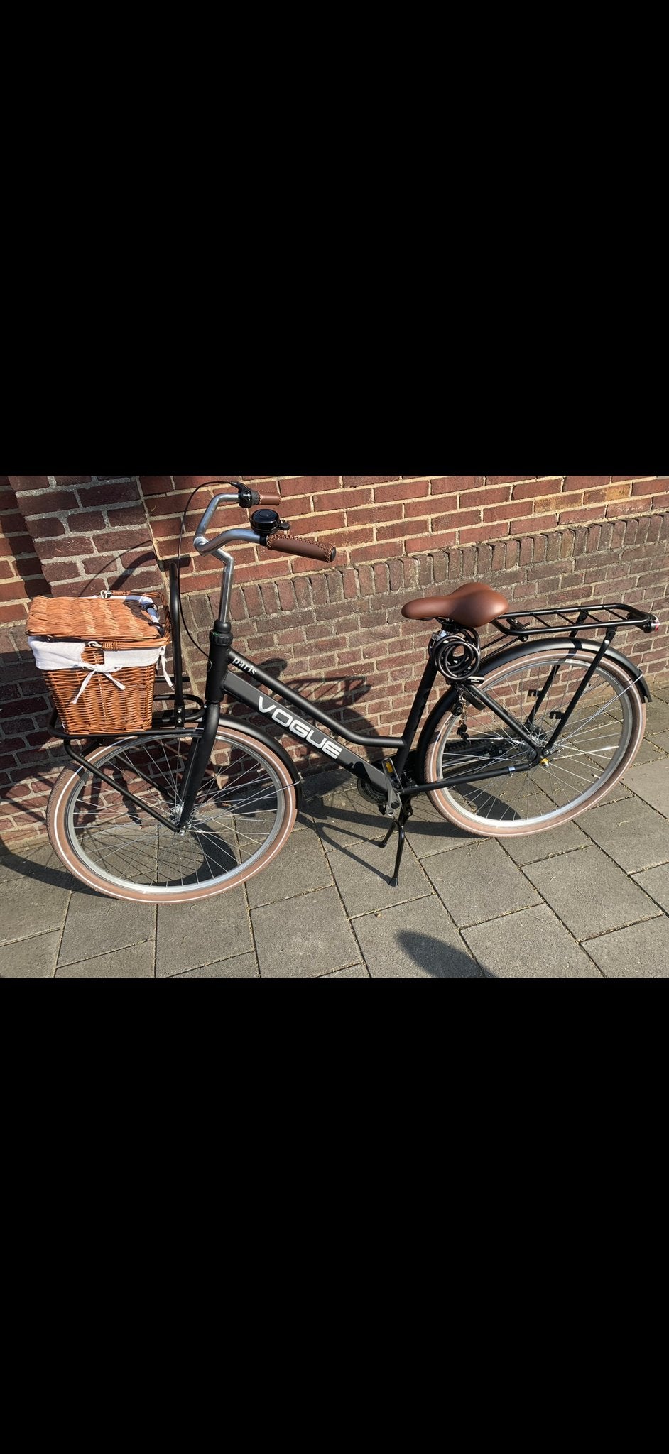 Vogue Damesfiets met mandje, Gebruikt, Velgrem, Versnellingen, 50 tot 53 cm