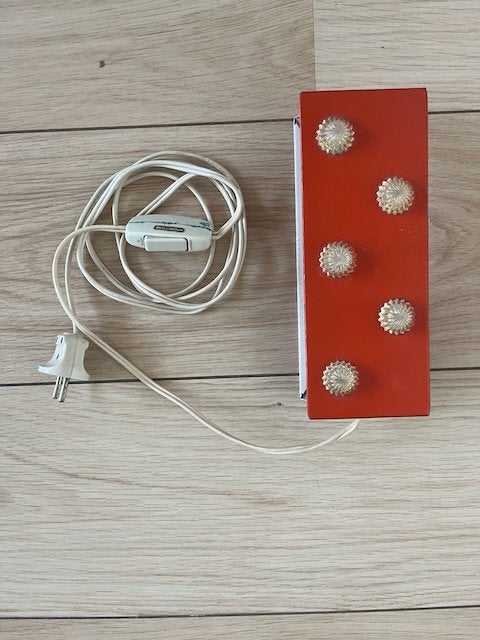 Vintage Bedlampje, 100% origineel, Gebruikt, Bedlamp, Oranje, E14 (klein)
