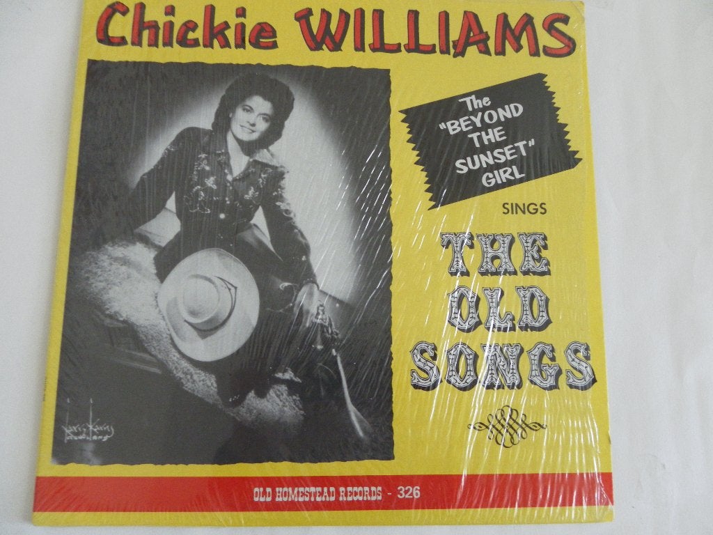 LP Chickie Williams - Sings The Old Songs, Ophalen of Verzenden, Zo goed als nieuw, 12 inch