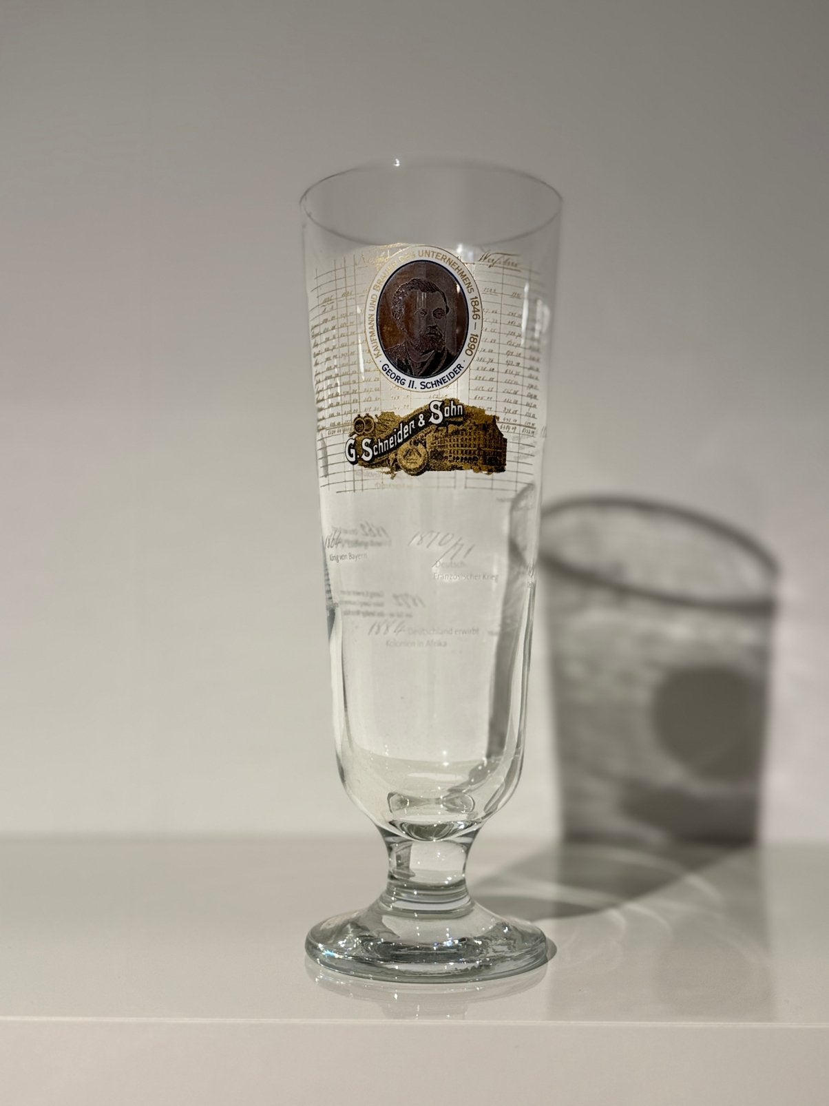 Set van 6 Schneider Weisse bierglazen 0,5L Georg VI, Ophalen of Verzenden, Nieuw, Glas of Glazen, Overige merken