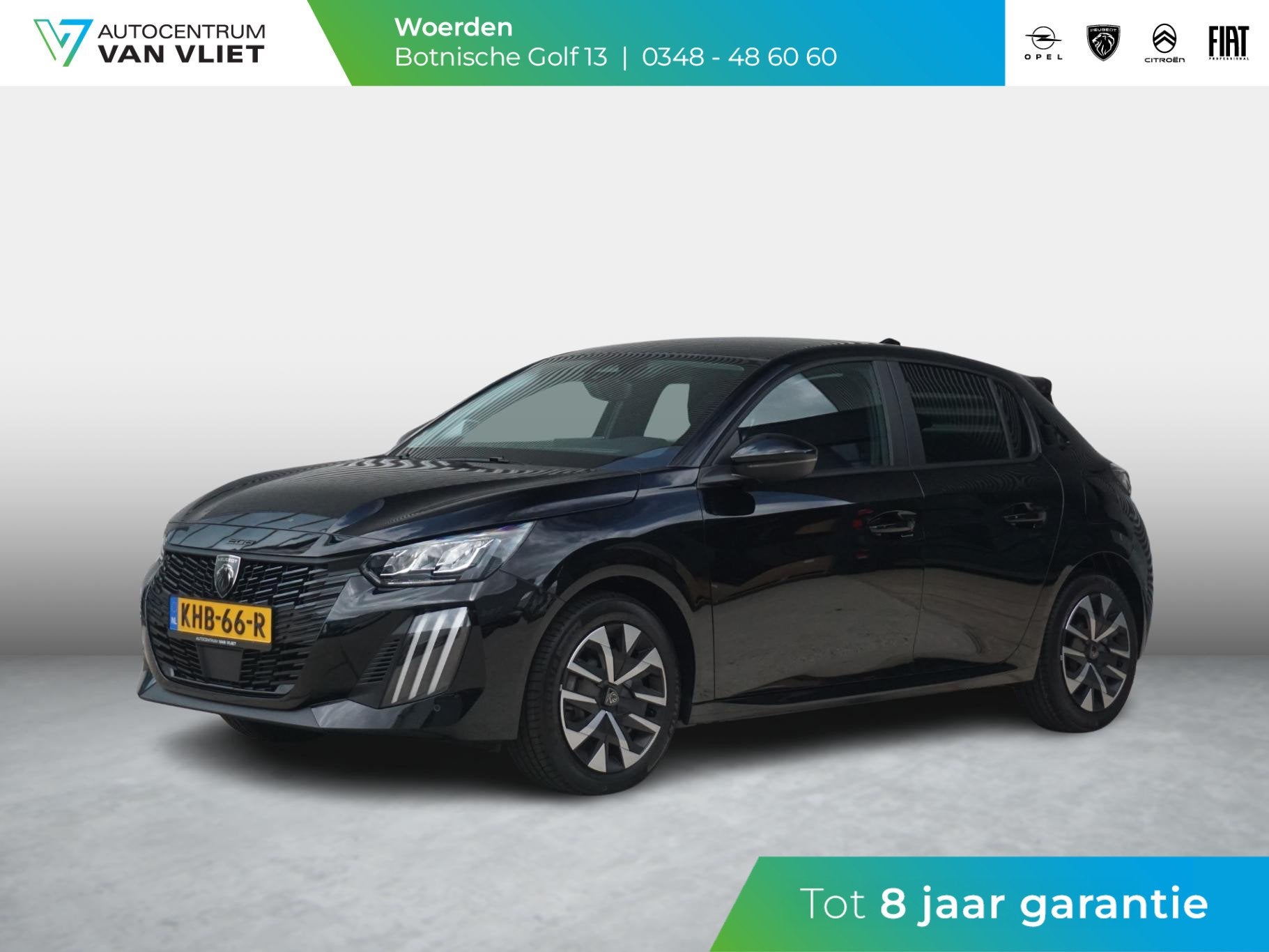 Peugeot 208 1.2 Hybrid 110 e-DCS6 Business Parkeercamera, 1199 cc, Met garantie (alle), Zwart, Origineel Nederlands